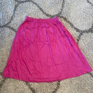 ASOS DESIGN Midi Skirt with Pocket Detail in pink Size  14